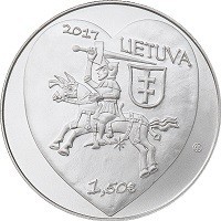 obverse of 1,5 Euro - Kaziukas Fair (2017) coin with KM# 226 from Lithuania. Inscription: 2017 LIETUVA 1,50€