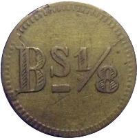 Venezuela coin 1/8 Bolívar - Maracaibo Leprosarium Coinage (1913 - 1916) reverse reverse of 1/8 Bolívar - Maracaibo Leprosarium Coinage (1913 - 1916) coin with KM# L3 from Venezuela. Inscription: Bs. 1/8