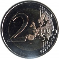 Slovakia coin 2 Euro - 550 Years of University Istropolitana (2017) reverse reverse of 2 Euro - 550 Years of University Istropolitana (2017) coin from Slovakia. Inscription: 2 EURO LL