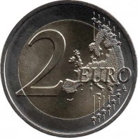 reverse of 2 Euro - State of Rhineland-Palatinate (2017) coin with KM# 356 from Germany. Inscription: 2 EURO LL