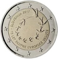 SLOVENIJA 201710 LET SKUPNE EVROPSKE VALUTE.