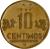 reverse of 10 Céntimos (1991 - 2015) coin with KM# 305 from Peru. Inscription: 10 CÉNTIMOS LIMA