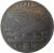 reverse of 50 Centesimi - Vittorio Emanuele III - Magnetic (1939 - 1943) coin with KM# 76b from Italy. Inscription: ITALIA 1943 XXI R C. 50
