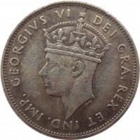 obverse of 9 Piastres - George VI (1938 - 1940) coin with KM# 25 from Cyprus. Inscription: GEORGIVS VI DEI GRA . REX ET IND . IMP .