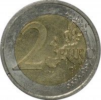 Austria coin 2 Euro - Ten years of the Euro (2012) reverse reverse of 2 Euro - Ten years of the Euro (2012) coin with KM# 3205 from Austria. Inscription: 2 EURO LL