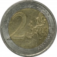 reverse of 2 Euro - Ten years of the Euro (2012) coin with KM# 3205 from Austria. Inscription: 2 EURO LL