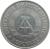 obverse of 2 Mark (1972 - 1990) coin with KM# 48 from Germany. Inscription: DEUTSCHE DEMOKRATISCHE * REPUBLIK *