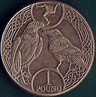 Nickel-Brass coin Isle of Man 1. POUND.