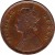 obverse of 1/4 Anna - Victoria - 