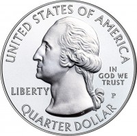 United States coin 1/4 Dollar - America the Beautiful: Fort Moultrie at Fort Sumter National Monument, South Carolina - Washington Quarter (2016) obverse obverse of 1/4 Dollar - America the Beautiful: Fort Moultrie at Fort Sumter National Monument, South Carolina - Washington Quarter (2016) coin with KM# 639 from United States. Inscription: UNITED STATES OF AMERICA LIBERTY IN GOD WE TRUST D QUARTER DOLLAR