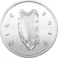 obverse of 15 Euro - Gulliver's Travels (2017) coin from Ireland. Inscription: eIRE 2017