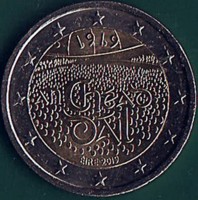 Ireland coin 2 Euro - 100 Years Since the 1st Meeting of Dail Eireann (2019) obverse obverse of 2 Euro - 100 Years Since the 1st Meeting of Dail Eireann (2019) coin from Ireland.