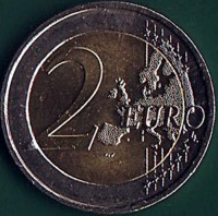 reverse of 2 Euro - 100 Years Since the 1st Meeting of Dail Eireann (2019) coin from Ireland. Inscription: 2 EURO LL