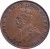 obverse of 1 Penny - George V (1911 - 1936) coin with KM# 23 from Australia. Inscription: GEORGIVS V D.G.BRITT: OMN:REX F.D.IND:IMP: