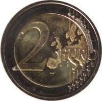 reverse of 2 Euro - Sutartinės: Lithuanian Multipart Songs (2019) coin from Lithuania. Inscription: 2 EURO LL