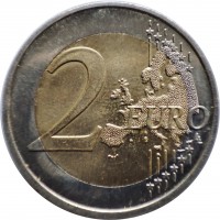 France coin 2 Euro - Simone Veil (2018) reverse reverse of 2 Euro - Simone Veil (2018) coin from France. Inscription: 2 EURO LL