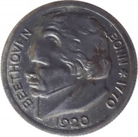 Iron coin Germany F# 51.3 BEETHOVEN. BONN 1770. 1920.