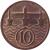 reverse of 10 Haléřů (1922 - 1938) coin with KM# 3 from Czechoslovakia. Inscription: 10