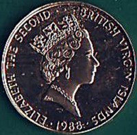British Virgin Islands coin 50 Dollars - Elizabeth II - Treasures of Pre-Columbian Cultures: Frog (1988) obverse obverse of 50 Dollars - Elizabeth II - Treasures of Pre-Columbian Cultures: Frog (1988) coin with KM# 81 from British Virgin Islands. Inscription: ELIZABETH THE SECOND BRITISH VIRGIN ISLANDS 1988
