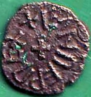 England coin 1 Styca - King Eanred of Northumbria obverse obverse of 1 Styca - King Eanred of Northumbria coin from England.