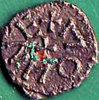England coin 1 Styca - King Eanred of Northumbria reverse reverse of 1 Styca - King Eanred of Northumbria coin from England.