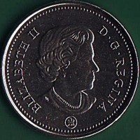 Canada coin 50 Cents - Elizabeth II - 150 Years of Confederation of the Dominion of Canada (2017) obverse obverse of 50 Cents - Elizabeth II - 150 Years of Confederation of the Dominion of Canada (2017) coin from Canada. Inscription: ELIZABETH II D. G. REGINA