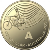 A . ONE DOLLAR - AUSTRALIA POST.