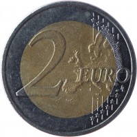 Estonia coin 2 Euro - 10 Years of Euro Cash (2012) reverse reverse of 2 Euro - 10 Years of Euro Cash (2012) coin with KM# 70 from Estonia. Inscription: 2 EURO LL