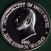 obverse of 10 Dollars - Graeme I (2018) coin from Hutt River. Inscription: PRINCIPALITY OF HUTT RIVER 2018 HRH PRINCE GRAEME
