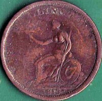 Ireland coin 1 Penny - George III (1815) reverse reverse of 1 Penny - George III (1815) coin from Ireland.