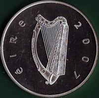 obverse of 10 Euro - Ireland's Influence on European Celtic Culture (2007) coin with KM# 58 from Ireland. Inscription: éire 2007