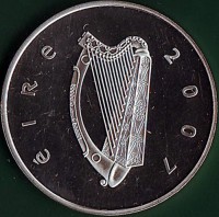 Ireland coin 10 Euro - Ireland's Influence on European Celtic Culture (2007) obverse obverse of 10 Euro - Ireland's Influence on European Celtic Culture (2007) coin with KM# 58 from Ireland. Inscription: éire 2007