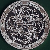 reverse of 10 Euro - Ireland's Influence on European Celtic Culture (2007) coin with KM# 58 from Ireland. Inscription: 10 EURO
