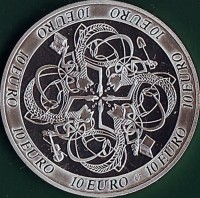 Ireland coin 10 Euro - Ireland's Influence on European Celtic Culture (2007) reverse reverse of 10 Euro - Ireland's Influence on European Celtic Culture (2007) coin with KM# 58 from Ireland. Inscription: 10 EURO