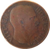 Italy coin 5 Centesimi - Vittorio Emanuele III (1936 - 1939) obverse obverse of 5 Centesimi - Vittorio Emanuele III (1936 - 1939) coin with KM# 73 from Italy. Inscription: VITT · EM · III · RE · E · IMP ·