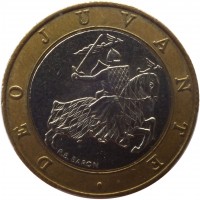 Monaco coin 10 Francs - Rainier III (1989 - 2000) obverse obverse of 10 Francs - Rainier III (1989 - 2000) coin with KM# 163 from Monaco. Inscription: DEO JUVANTE R.B. BARON