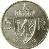 reverse of 5 Kroner - Olav V (1963 - 1973) coin with KM# 412 from Norway. Inscription: 5 KR 19 72