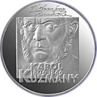 Slovakia coin 200 Korún - Karol Kuzmány (2006) reverse reverse of 200 Korún - Karol Kuzmány (2006) coin with KM# 87 from Slovakia. Inscription: KAROL 1806 1866 KUZMANY