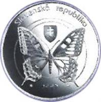 obverse of 500 Korún - Pieniny National Park (1997) coin with KM# 39 from Slovakia. Inscription: SLOVENSKÁ REPUBLIKA 1997
