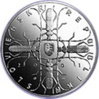 obverse of 500 Korún - Malá Fatra National Park (2001) coin with KM# 56 from Slovakia. Inscription: SLOVENSKÁ REPUBLIKA 2001