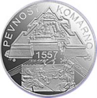 Slovakia coin 500 Korún - Komárno Fortress (2007) reverse reverse of 500 Korún - Komárno Fortress (2007) coin with KM# 86 from Slovakia. Inscription: PEVNOSŤ KOMÁRNO 1557