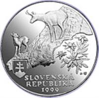 Slovakia coin 500 Korún - Tatransky Park (1999) obverse obverse of 500 Korún - Tatransky Park (1999) coin with KM# 47 from Slovakia. Inscription: SLOVENSKÁ REPUBLIKA 1999