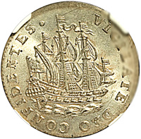 Dutch Republic coin 6 Stuivers (1671 - 1767) reverse reverse of 6 Stuivers (1671 - 1767) coin with KM# 45 from Dutch Republic. Inscription: VIGILATE DEO CONFIDENTES.