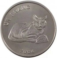 KM# 174 UN FRANC2004.