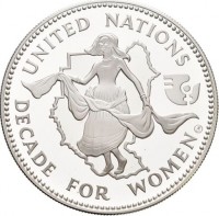 KM# 92 UNITED NATIONS. DECADE FOR WOMEN. CHI.