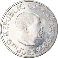 KM# 5 REPUBLIC OF MALAWI6TH JULY 1966.