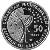 reverse of 50 Tenge - Soyuz-Apollo Mission (2009) coin with KM# 144 from Kazakhstan. Inscription: 50 ТЕҢГЕ ҚАЗАҚСТАН YЛТТЫҚ БАНКI REPUBLIC OF KAZAKHSTAN