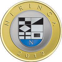 reverse of 2 Litai - Lithuanian resorts - Neringa - Colourized (2012) coin with KM# 185.2 from Lithuania. Inscription: NERINGA 2012
