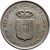 obverse of 1 Franc (1957 - 1960) coin with KM# 4 from Ruanda-Urundi. Inscription: BELGISCH CONGO BELGE 19 57 RUANDA-URUNDI