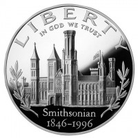 KM# 276 LIBERTYIN GOD WE TRUSTSmithsonian1846 -1996.
